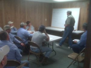 Men in a meeting